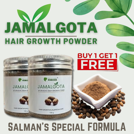 🌿Jamalgota Ayurvedic Hair Growth Powder: BUY 1 GET 1 FREE🌿
